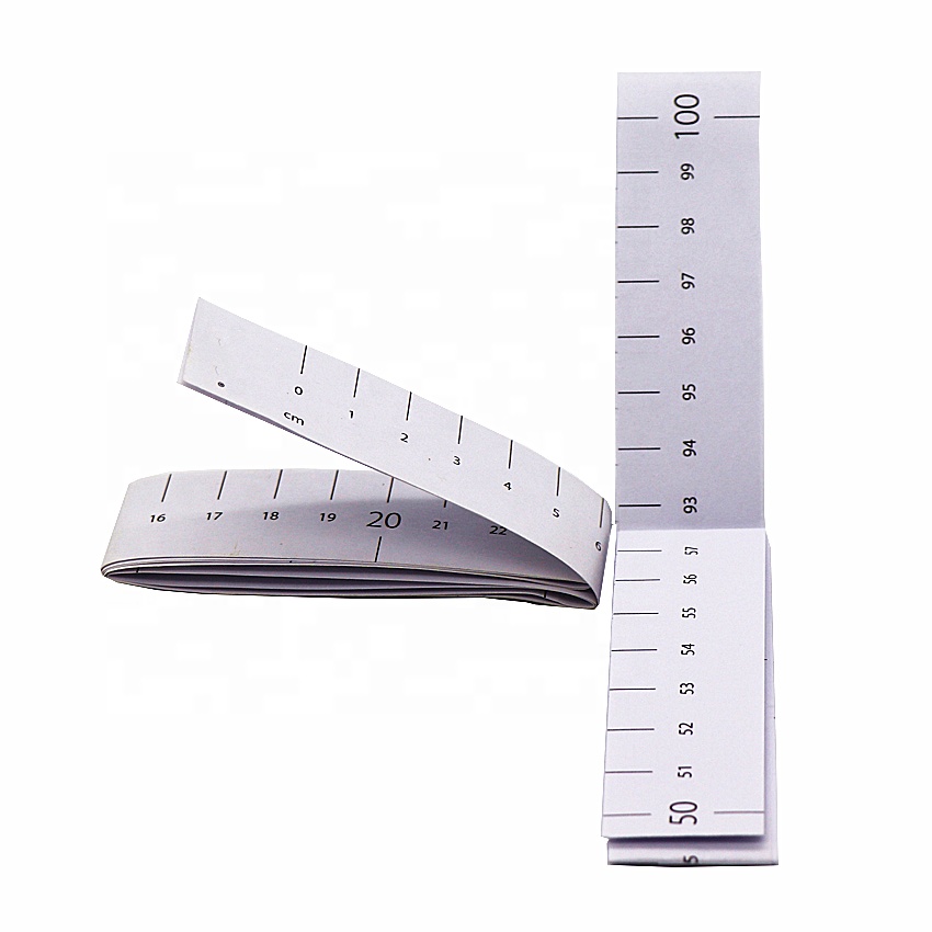 40inch Custom Logo Tape Measure 100cm Medical Synthetic Paper Measuring Tape